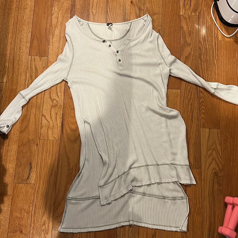 WE THE FREE free people long ribbed runic top